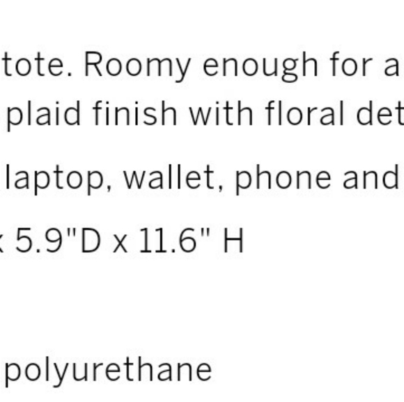 VICTORIA'S SECRET Buffalo Plaid Tote - Picture 2 of 5